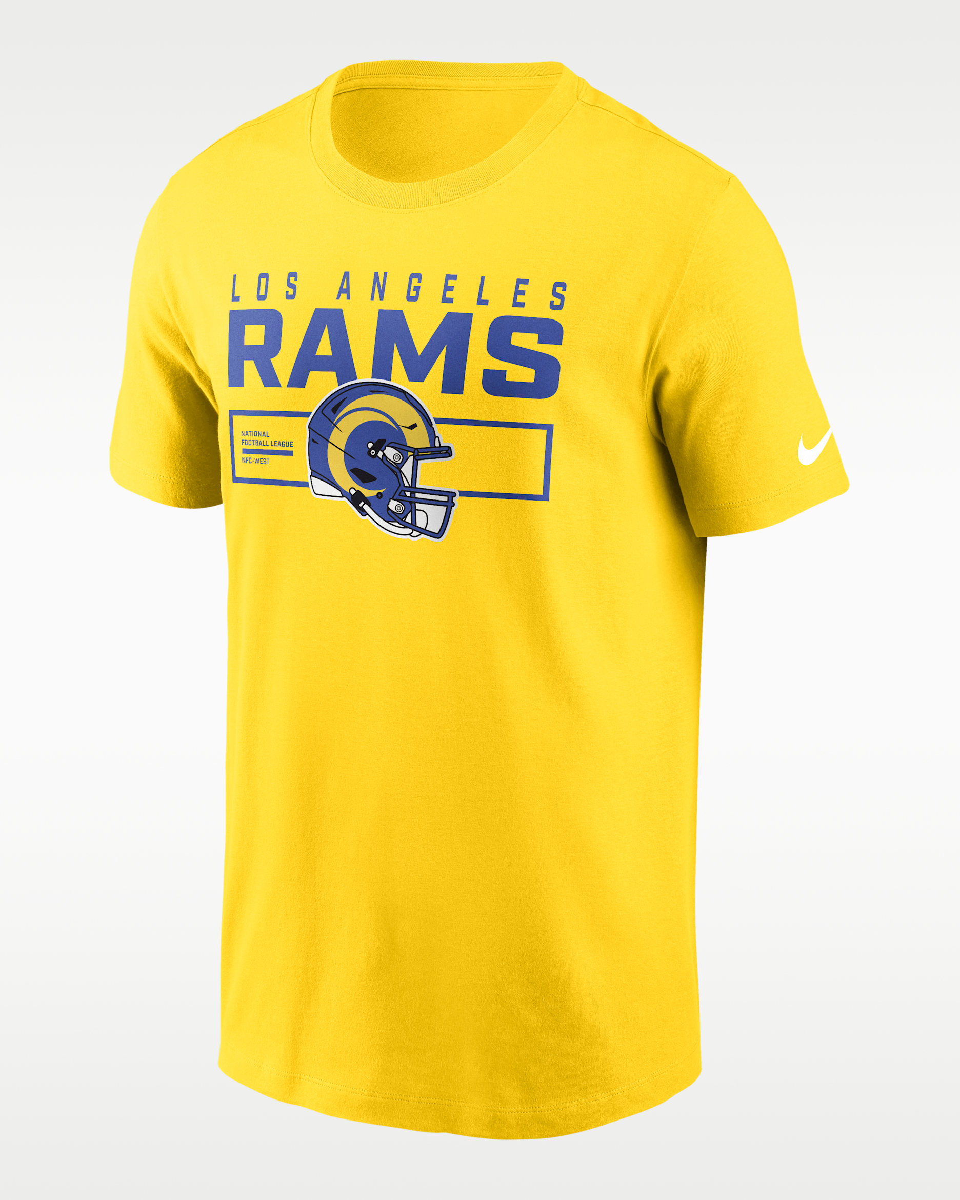 Los Angeles Rams Helmet Essential Men's Nike NFL T-Shirt. Nike.com